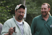 Jeff holding Hoary Bat
